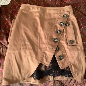 Self portrait utility mini skirt